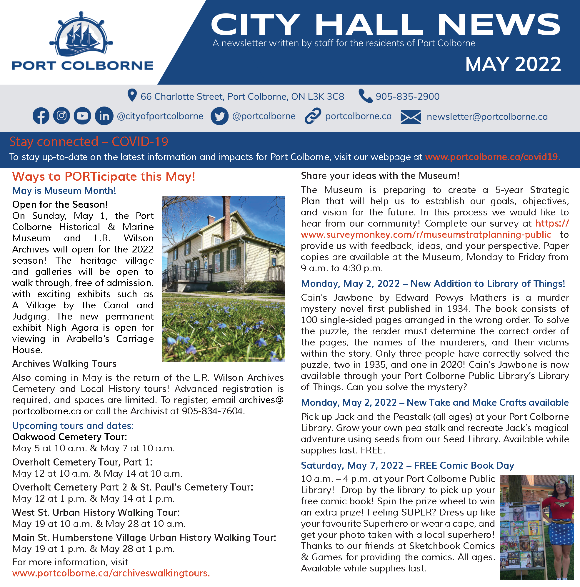 Front cover of May City Hall News